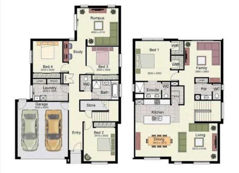 38. Dois andares na planta sobrado &ndash; Via: Pinterest