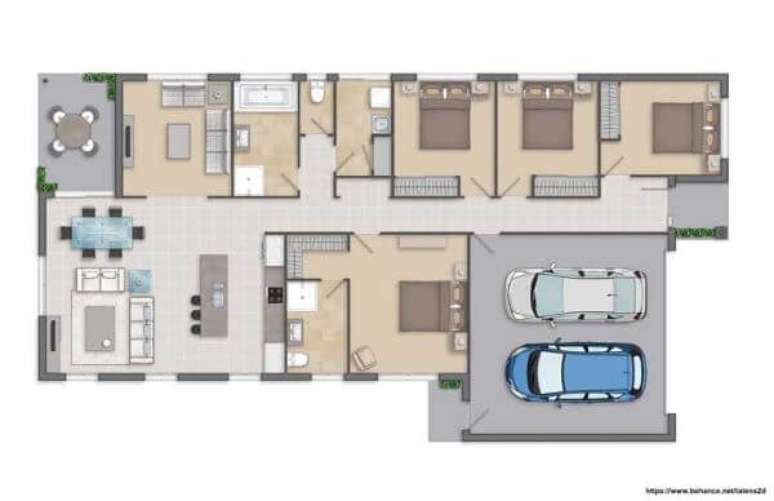 41. Ideias de planta de sobrado &ndash; Via: Pinterest