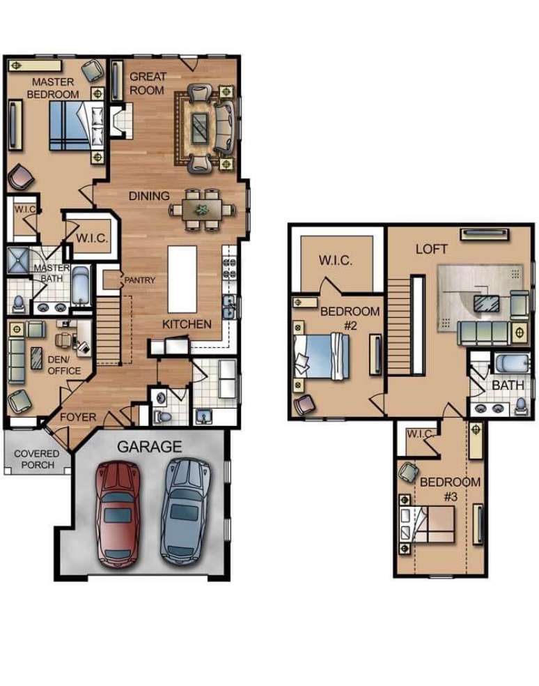 8. Inspire-se em lindas plantas de sobrados modernos &ndash; Via: Espa&ccedil;o sa