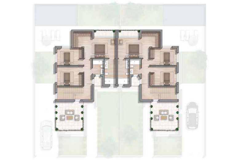 4. Planta de sobrado geminado &ndash; Via: Pinterest