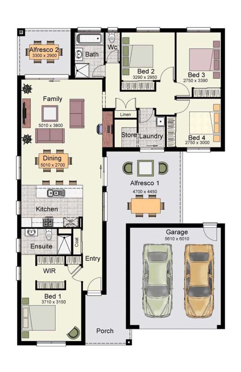 12. Planta de sobrado grande na garagem &ndash; Via: Pinterest
