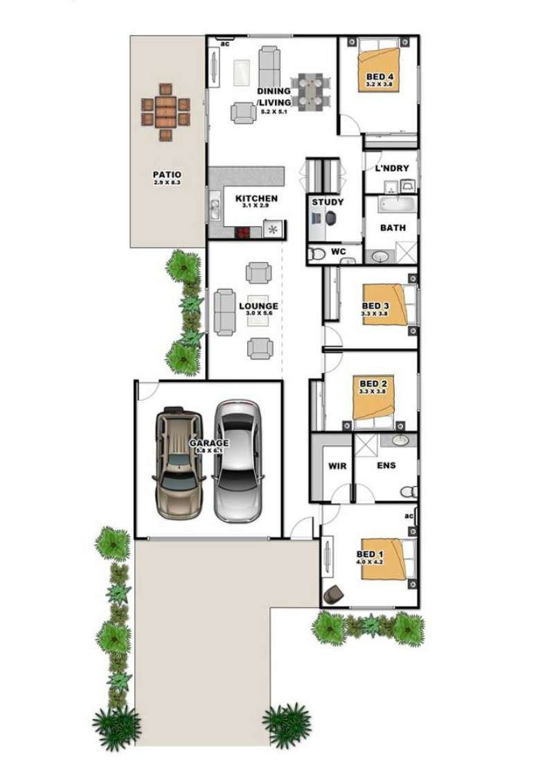 15. Planta de sobrado minimalista &ndash; Via: Pinterest