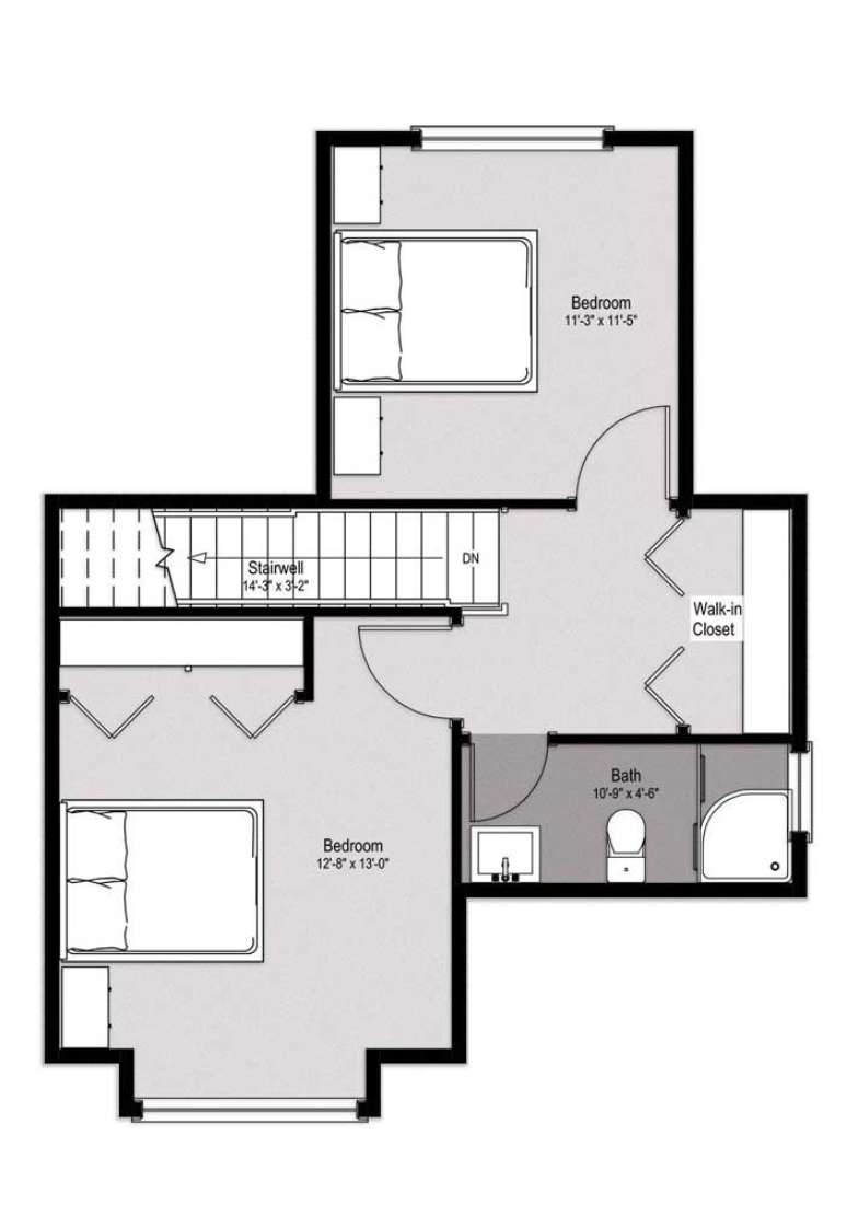 18. Planta de sobrado pequeno e funcional &ndash; Via: Pinterest