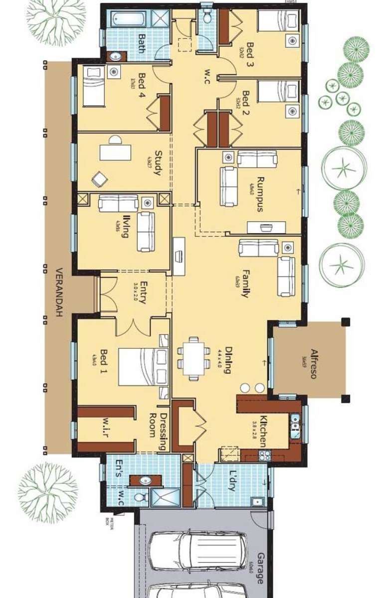 19. Plantas de sobrados pequeno &ndash; Via: Pinterest