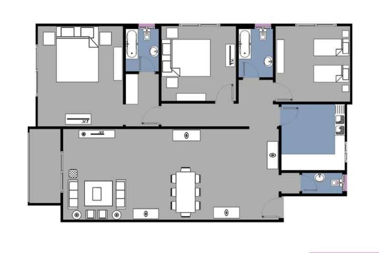 25. Planta de sobrado simples &ndash; Via: Pinterest