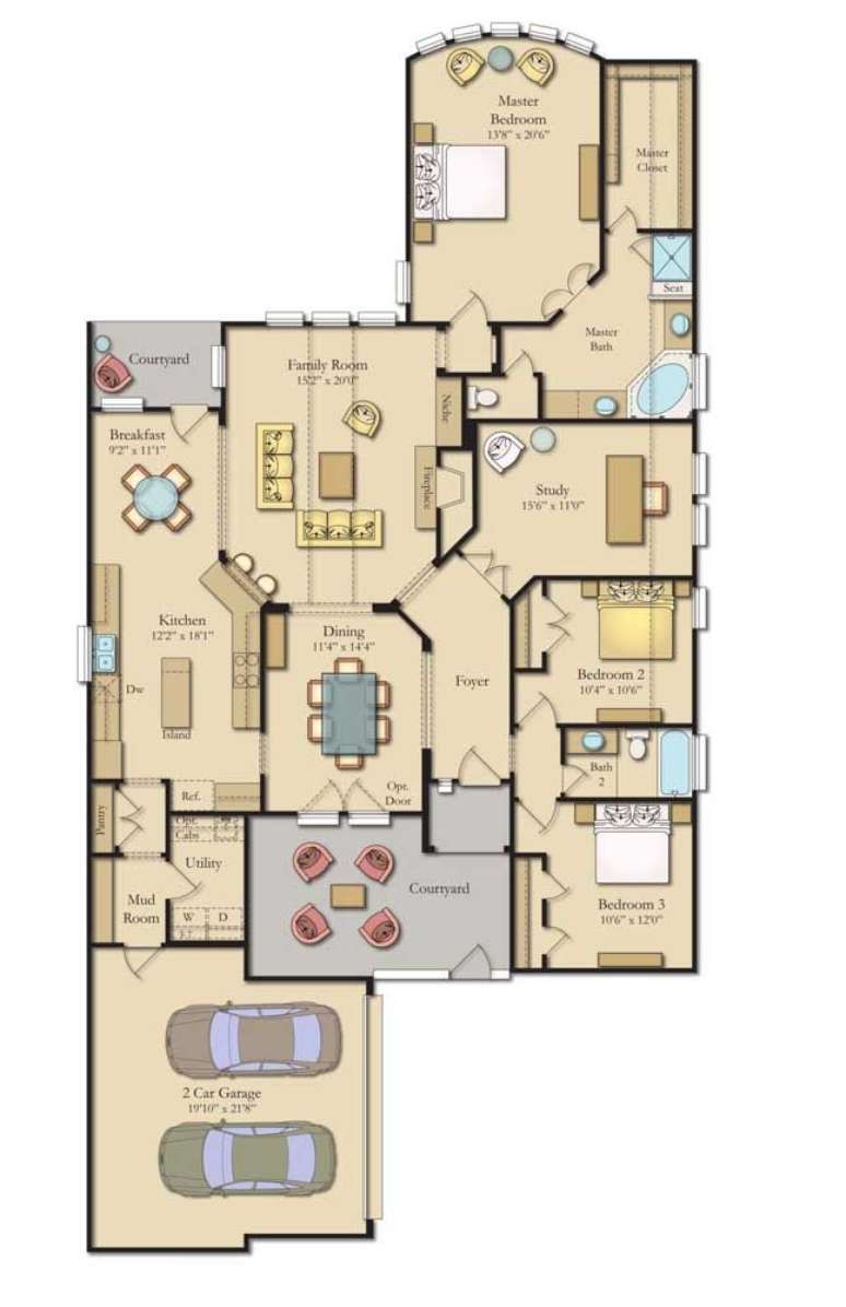 26. Planta de sobrado simples pequeno &ndash; Via: Pinterest