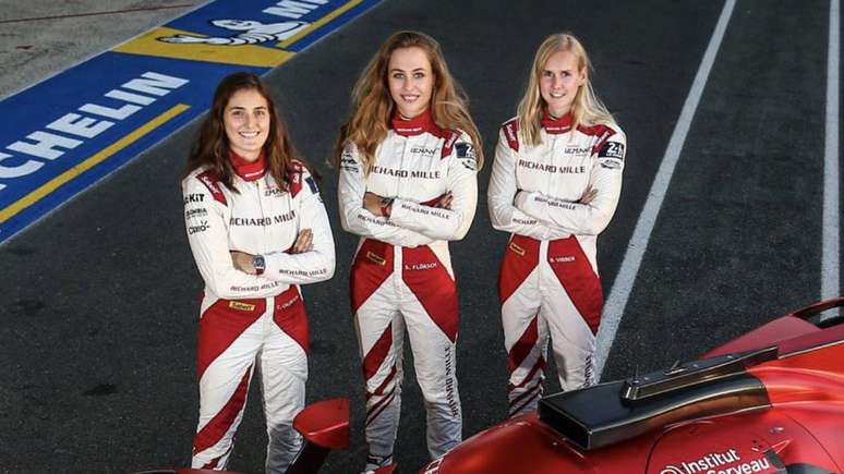 O trio feminino da Richard Mille vai competir no WEC. 