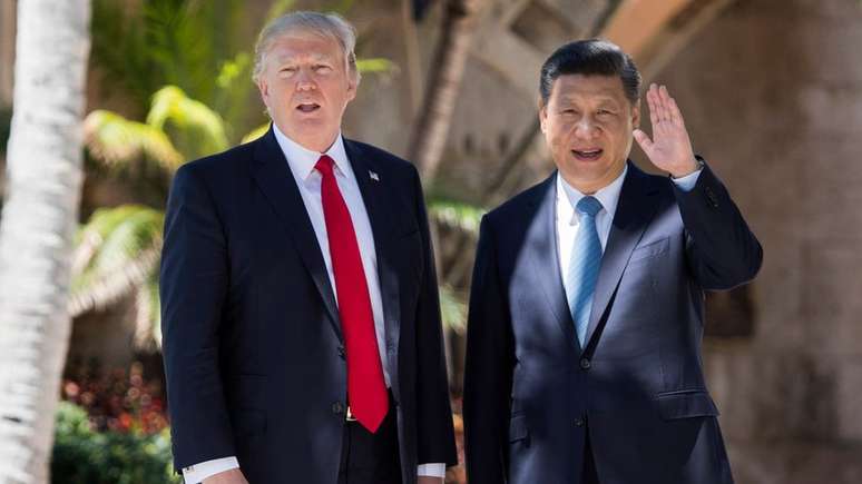 Trump recebeu líderes internacionais como Bolsonaro e o presidente da China, Xi Jinping, em Mar-a-Lago