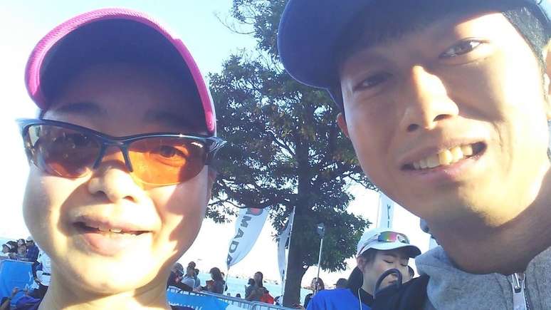 Certa vez, Morimoto foi contratado por um cliente para encorajá-lo a completar uma maratona