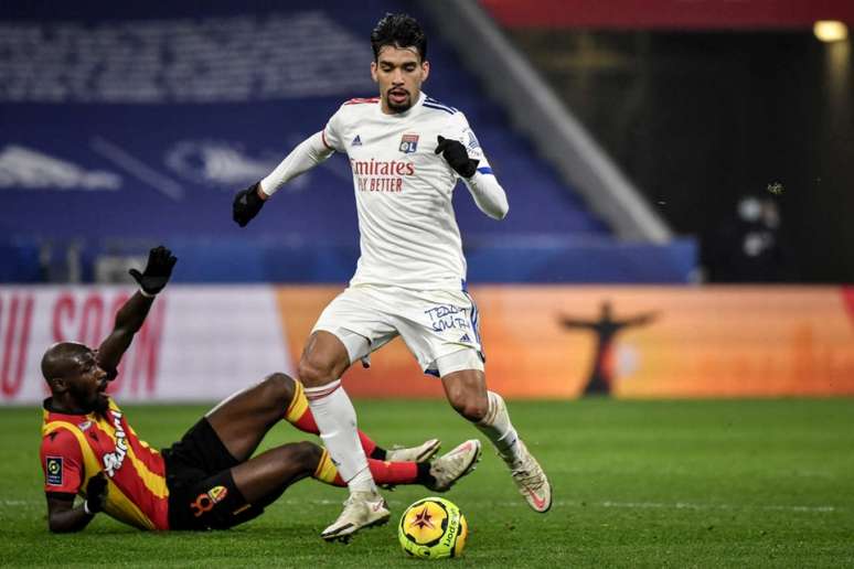 Lucas Paquetá atuando pelo Lyon (Foto: JEFF PACHOUD / AFP)