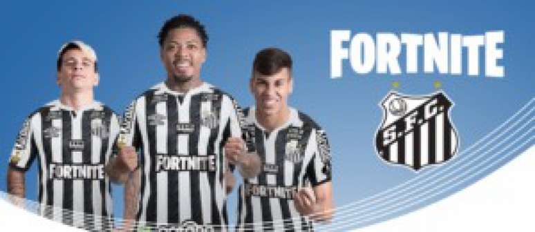 Fortnite irá patrocinador o Santos na final da Copa Libertadores. Imagem: Reprodução