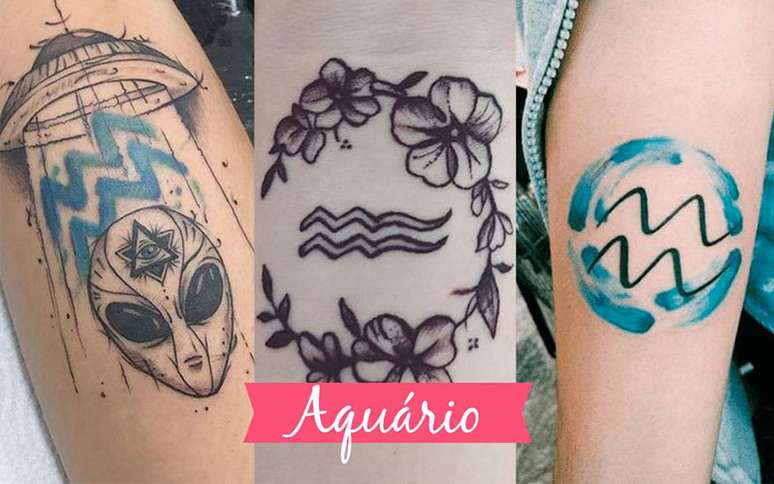 Tatuagem de Aquário: veja 10 ideias de tattoo para o signo