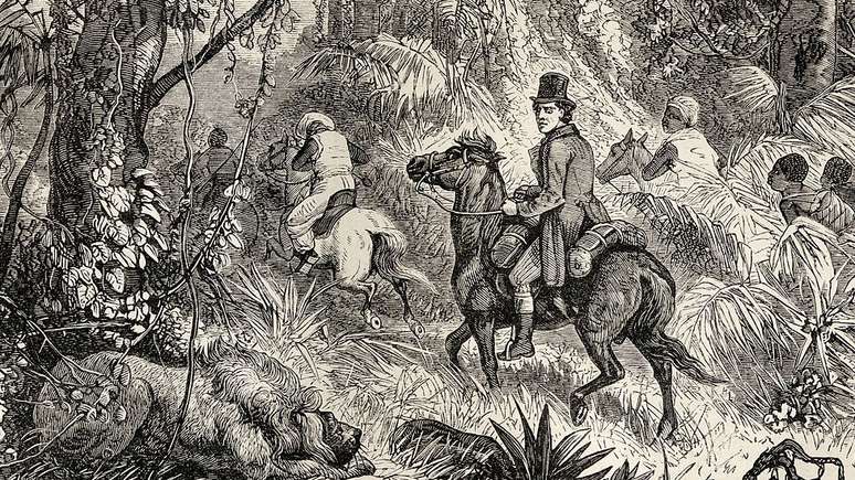 O primeiro a descrever as inexistentes montanhas Kong foi o explorador escocês Mungo Park