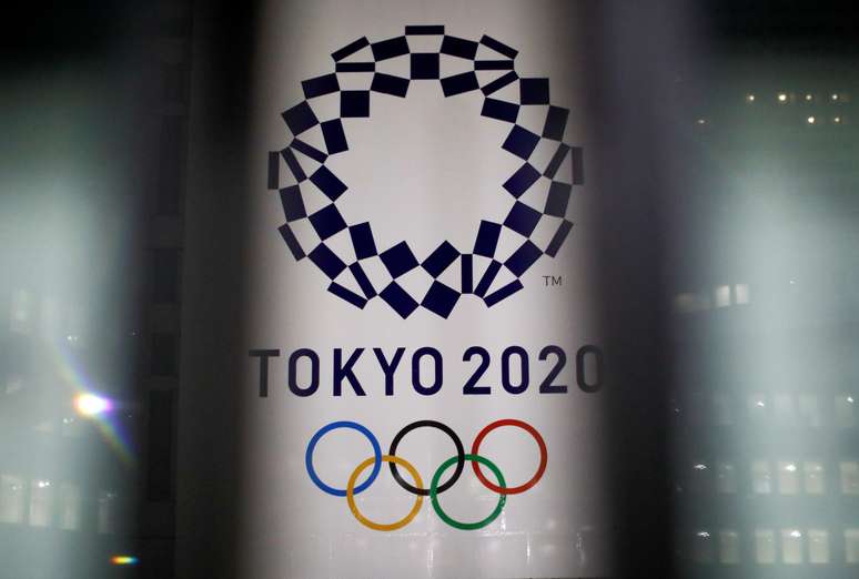 Logo da Olimpíada Tóquio-2020 em Tóquio
22/012021 REUTERS/Issei Kato