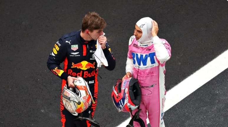 Max Verstappen, 23 anos, e Sergio Pérez, 31.