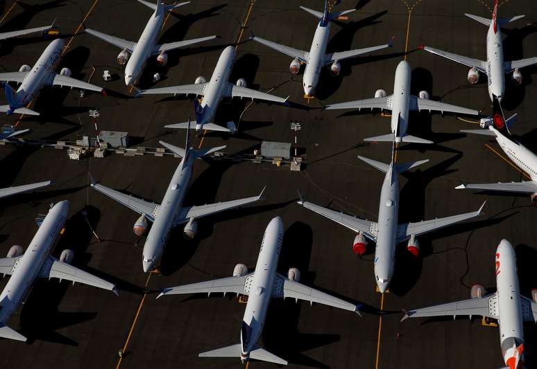 Aeronaves Boeing 737 MAX estacionadas em Seattle, Washington, EIA. 01/07/2019. REUTERS/Lindsey Wasson/Foto de arquivo