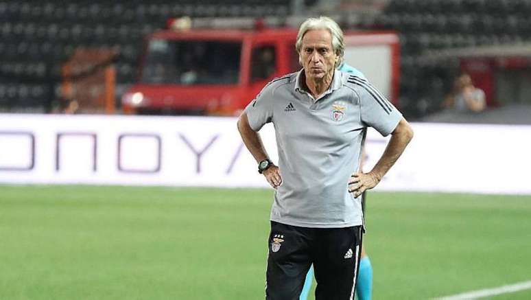 Jorge Jesus no comando do Benfica