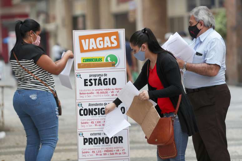 Oferta de vagas de trabalho em São Paulo
REUTERS/Amanda Perobelli