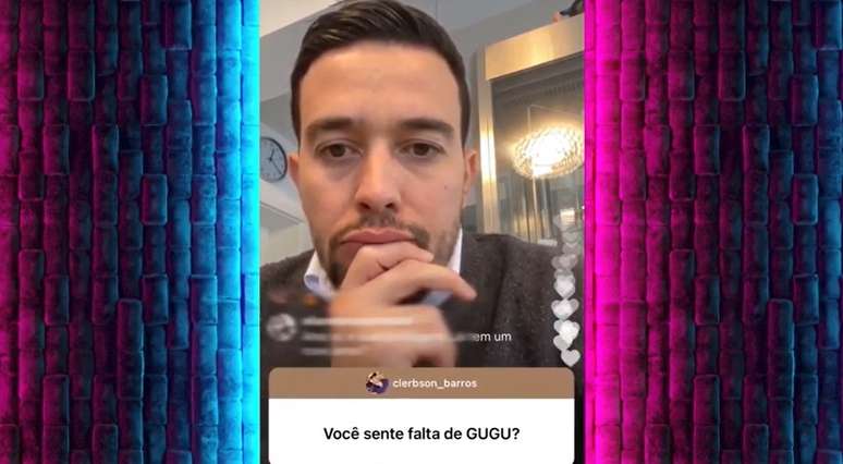 Em live, o chef de cozinha, de 33 anos, comentou sobre a saudade que sente de Gugu