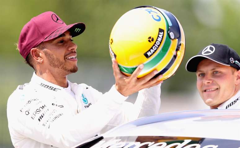 Hamilton nunca escondeu a admiração por Senna 