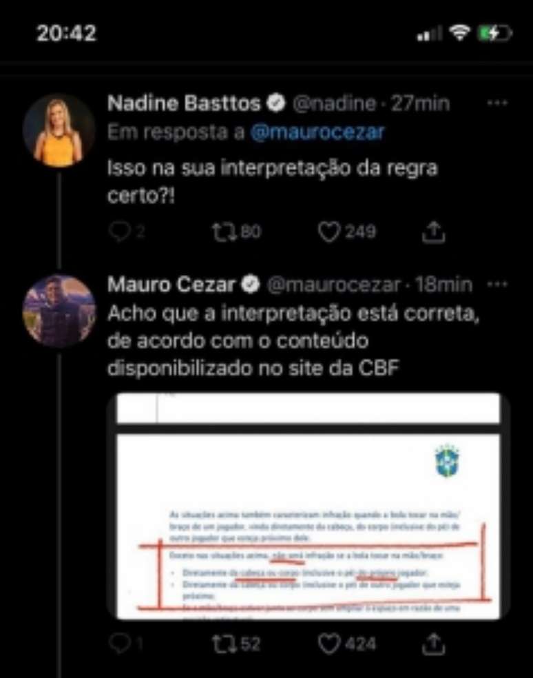 Segundo parte da conversa (Foto: Reprodução/Twitter)