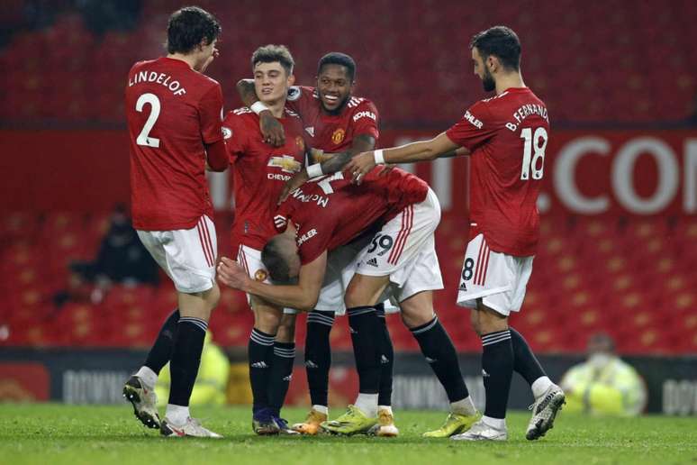 Manchester United volta a vencer no Campeonato Inglês depois de dois jogos (Foto: PHIL NOBLE / POOL / AFP)