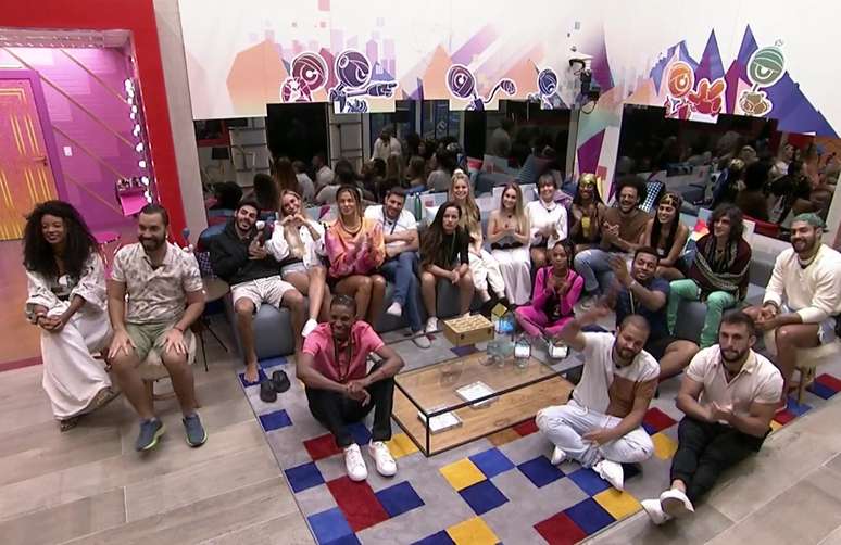 Casa do BBB durante o jogo da discórdia, na segunda, 1 de fevereiro