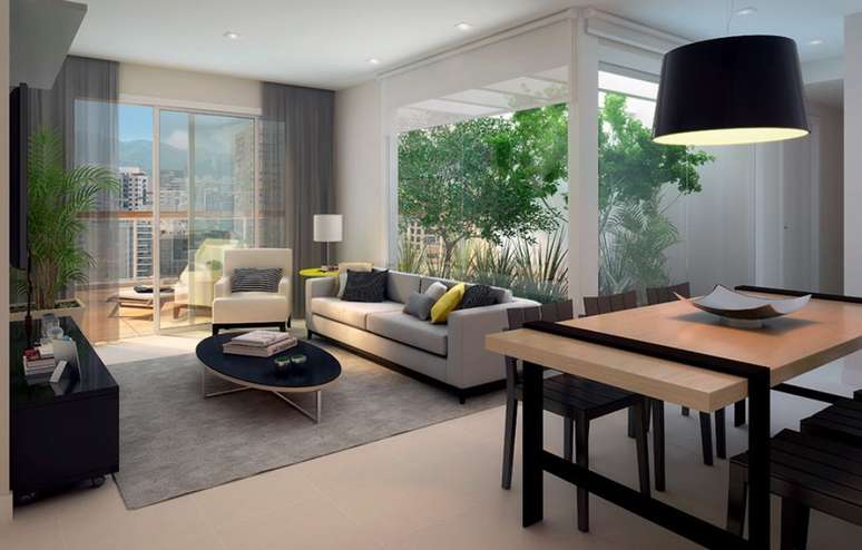 55. Jardim de inverno pendente met&aacute;lico &ndash; Via: Revista VD