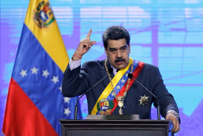 Presidente da Venezuela, Nicolás Maduro, durante cerimônia em Caracas
22/01/2021 REUTERS/Manaure Quintero