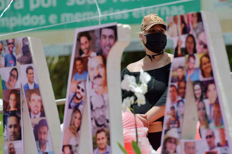 Imagem de evento que marcou os dois anos da trag&eacute;dia envolvendo barragem da Vale
REUTERS/Washington Alves
