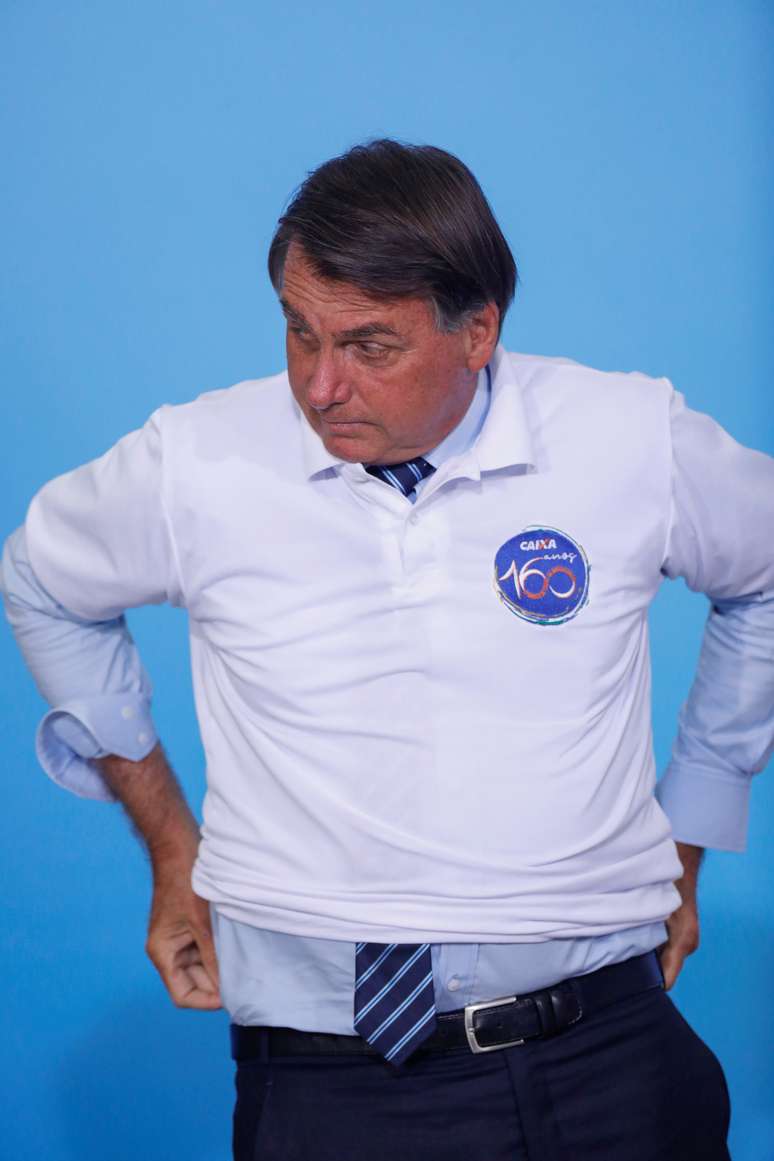 Presidente Jair Bolsonaro durante cerimônia no Palácio do Planalto
12/02/2021 REUTERS/Adriano Machado