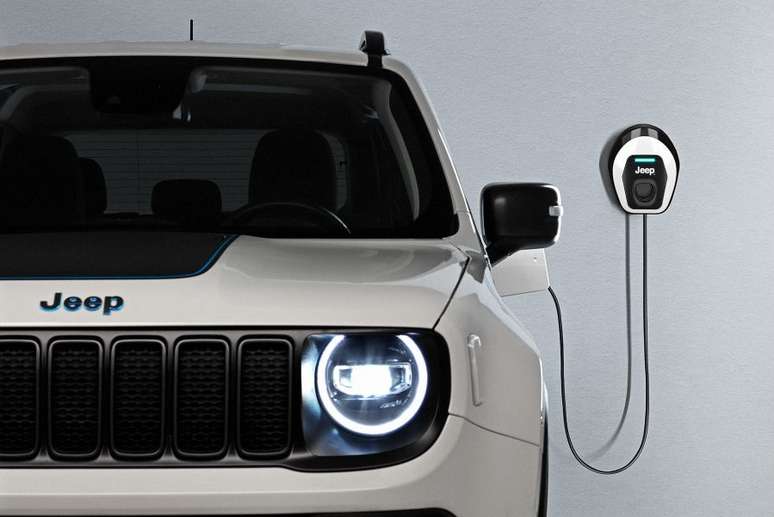 Renegade 4xe: um dos modelos híbridos plug-in que a Jeep trará para o Brasil.