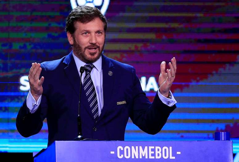 Presidente da Conmebol, Alejandro Dominguez
17/12/2019   REUTERS/Jorge Adorno