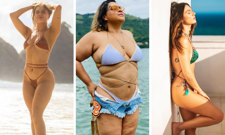 Famosas vestem biquínis com amarrações (Fotos: Instagram/Reprodução)