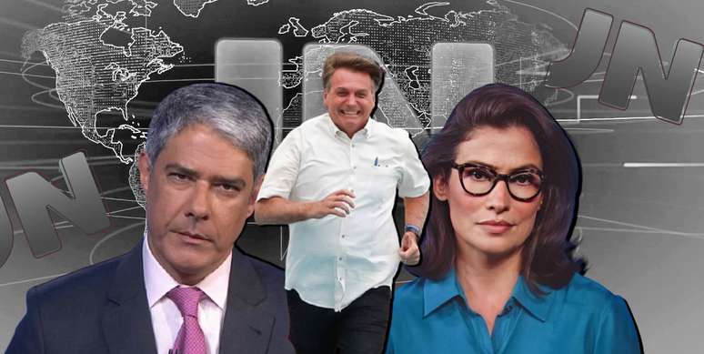 Corra, Bolsonaro, corra: presidente foge das matérias contestadoras do ‘Jornal Nacional’