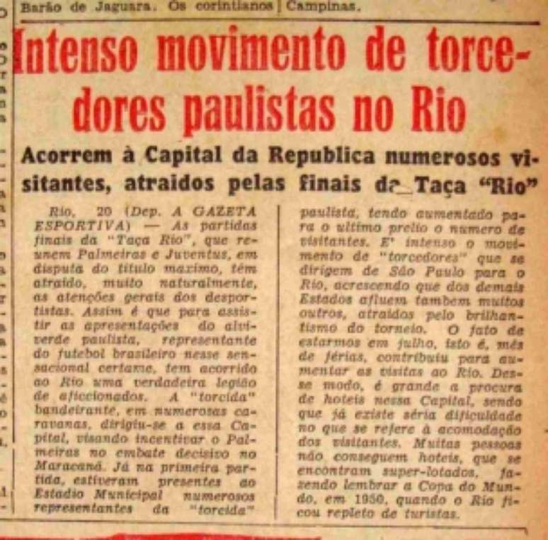 Palmeiras comemora 70 anos do título da Copa Rio de 51: 'O primeiro campeão  mundial