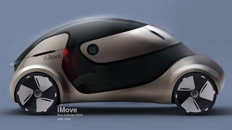 Projeções na internet imaginam futuro carro da Apple. 