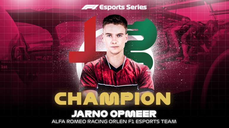 Jarno Opmeer, vencedor da F1 Esports.