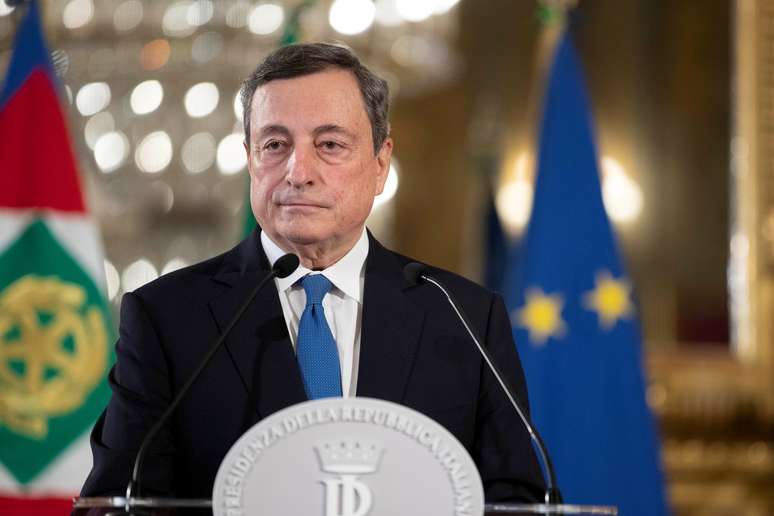 Mario Draghi em Roma
 3/2/021   Francesco Ammendola/Divulga&ccedil;&atilde;o via REUTERS