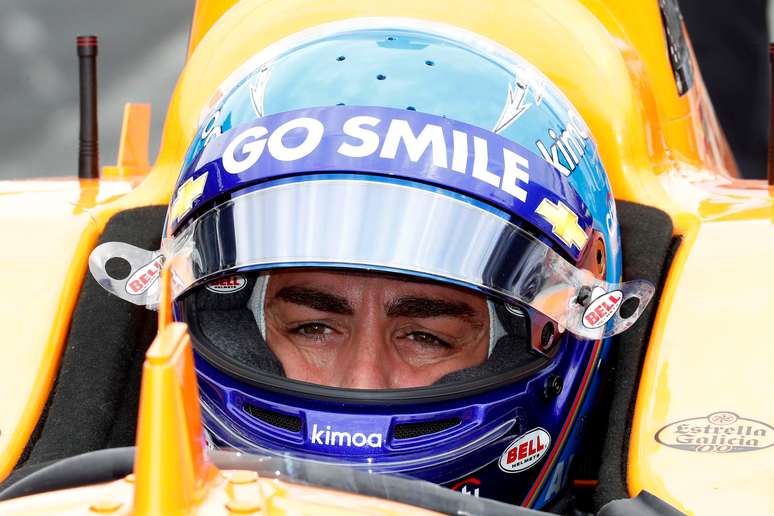 Fernando Alonso em Indian&aacute;polis
17/5/2019   Brian Spurlock-USA TODAY Sports