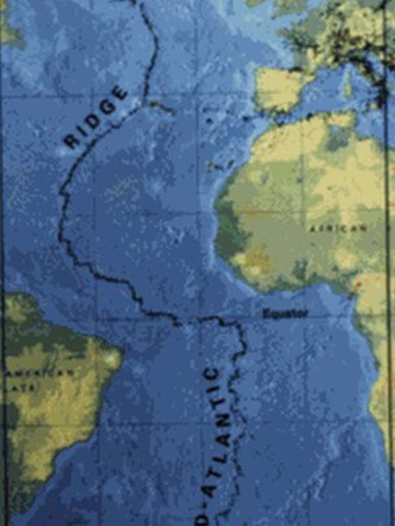 A Dorsal Mesoatlântica se estende por 16.000 km