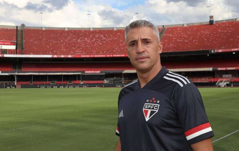 Hernán Crespo, do São Paulo, é um dos cinco técnicos estrangeiros na elite do futebol brasileiro   Foto: Reprodução
