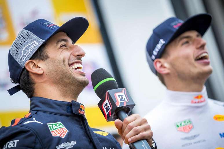 Daniel Ricciardo e Max Verstappen foram companheiros na Red Bull entre 2016 e 2018 