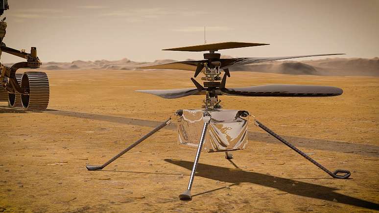 A missão leva a Marte o primeiro helicóptero que voará em outro planeta