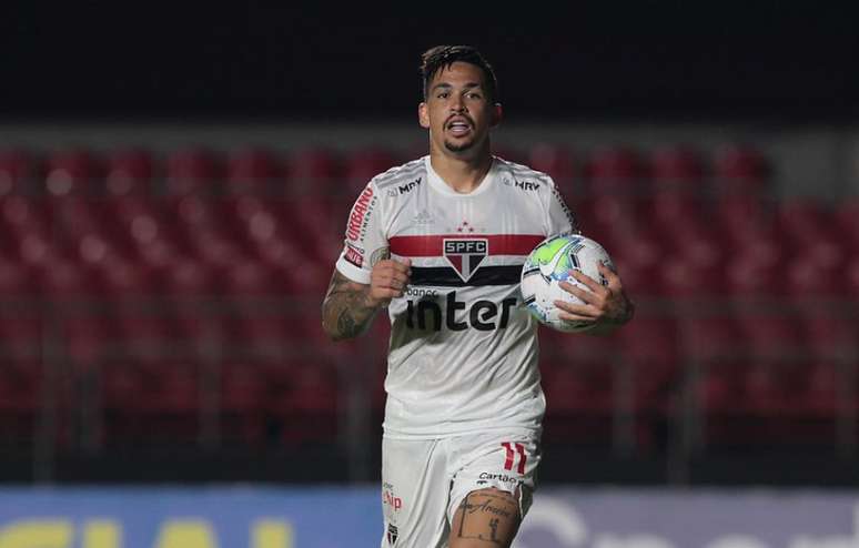 Luciano foi o autor do gol do São Paulo no empate contra o Palmeiras (Foto: Rubens Chiri/ saopaulofc.net)