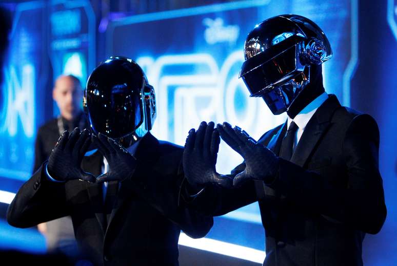 Músicos Thomas Banglater e Guy-Manuel de Homem-Christo, do Daft Punk
 11/12/2010   REUTERS/Danny Moloshok