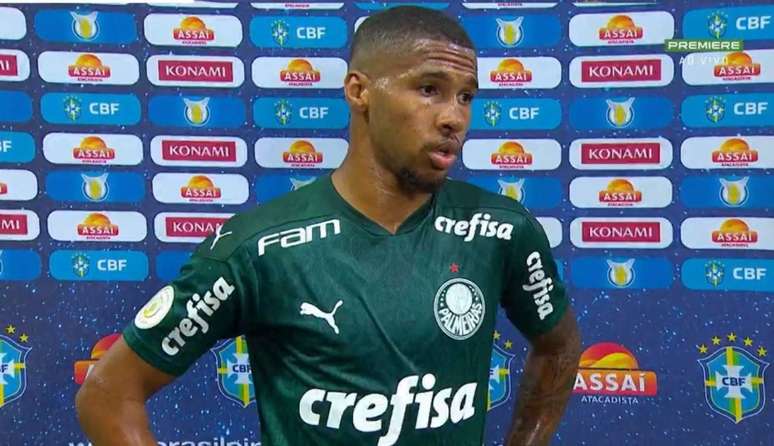 Atacante falou após empate do Verdão em casa (Foto: Reprodução)