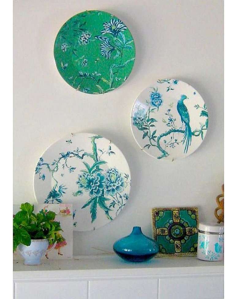 31. Pratos de porcelana verde e azul – Via: Flickr