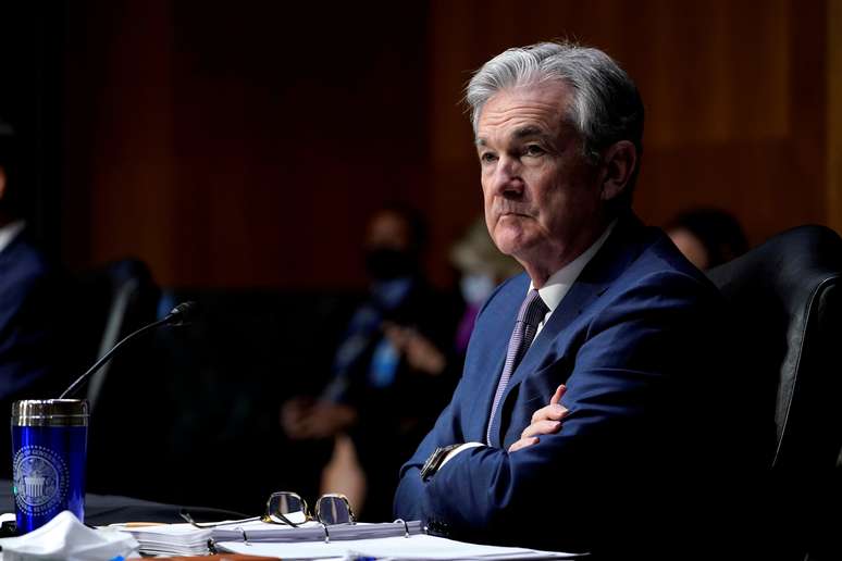 Chair do Federal Reserve, Jerome Powell . Susan Walsh/Pool via REUTERS/File Photo/File Photo