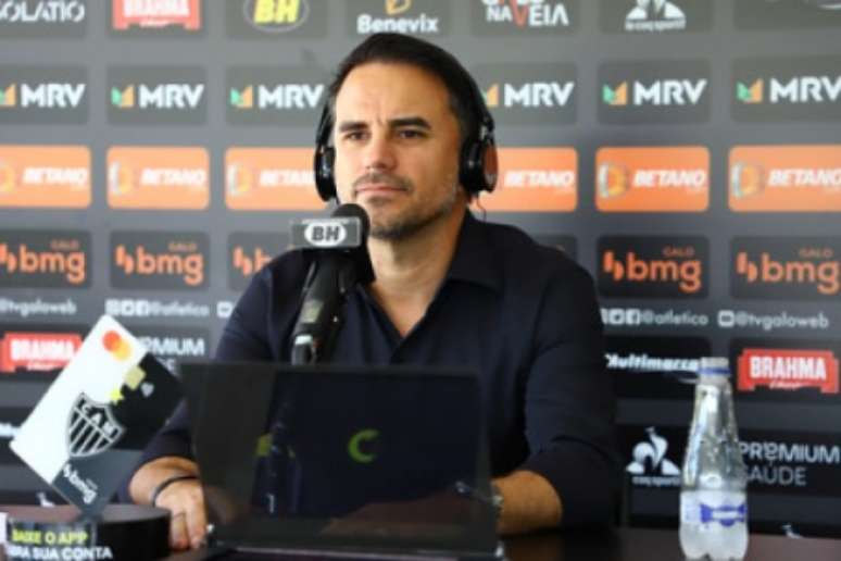 Caetano deu entrevista na Cidade do Galo sobre temas que geram interesse no torcedor-(Pedro Souza/Atlético-MG)